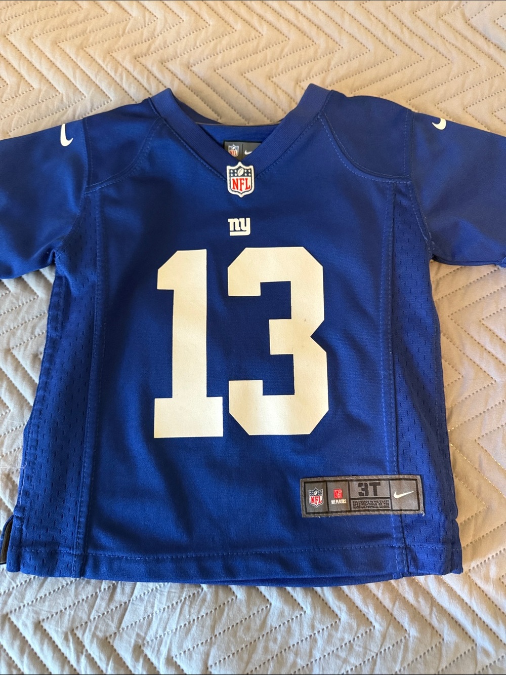 Nike Kids Blue New York Giants Football Jersey Beckham Jr 13